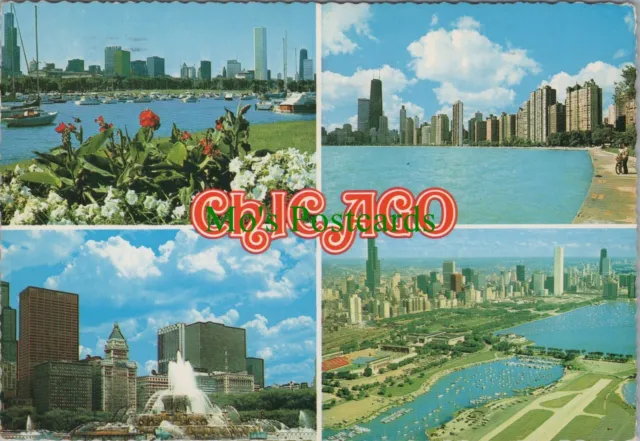 America Postcard - Chicago Skyline, Illinois. Posted 1983 - RR20197