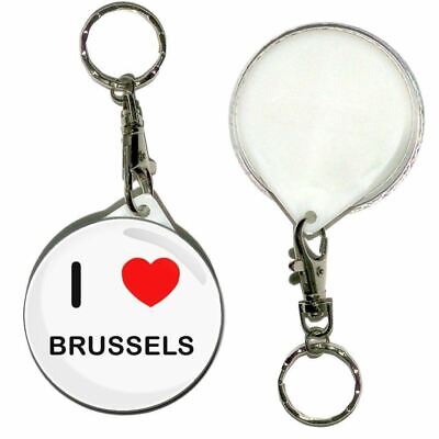 I Love Brussels - 55mm Rond Bouton Badge Porte-Clés Neuf