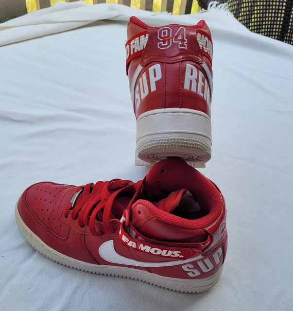 air force 1 high supreme world famous red