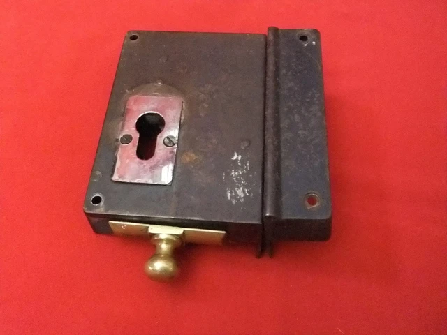 SERRURE ANCIENNE DE porte avec gâche mécanisme EUR 29,90 - PicClick FR