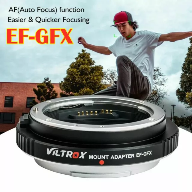 VILTROX EF-GFX Auto Focus Lens Adapter for Canon EOS Lens to Fuji GFX 50S/50R