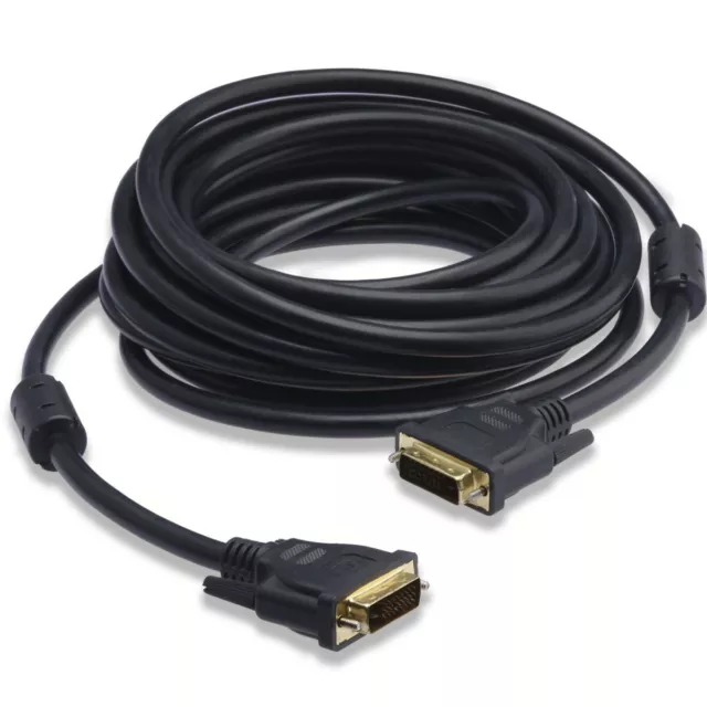 5M 15FT Gold DVI-D SingleLink 24+1Pin Male to Male Cable NEW,Local Sydney Seller