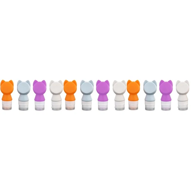 12 Pcs Portable Toiletry Containers Bottled Silicone Bottles Liquid Dispenser