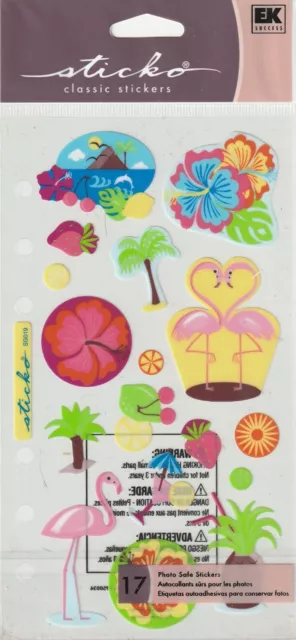 Sticko Classic stickers SUMMER IN THE TROPICS Hawaii theme 66822 FAST FREE ship!