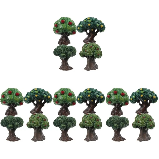 16 pezzi Mini-paesaggio micro-terra mini artigianato mini giardino ornamento