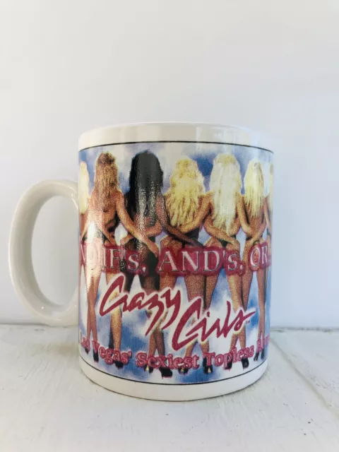 Vtg Crazy Girls Coffee Mug Las Vegas Riviera Hotel & Casino EUC Sexiest Topless
