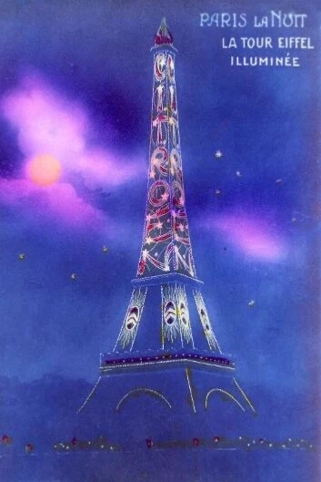 Quand CITROEN illuminait la Tour Eiffel | Carte postale/Post