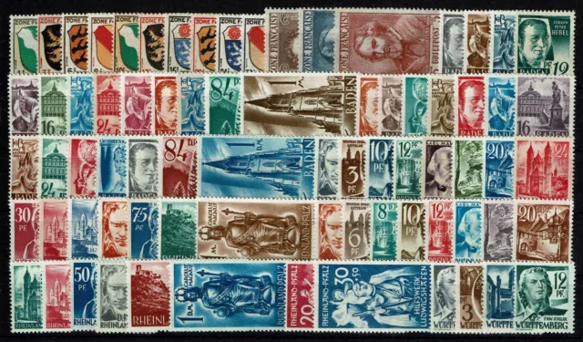 Französische Zone, Startsammlung postfrisch, Mi. 193,-