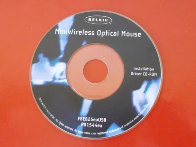 Belkin MiniWireless Optical Mouse Installation Driver CD-ROM. x86
