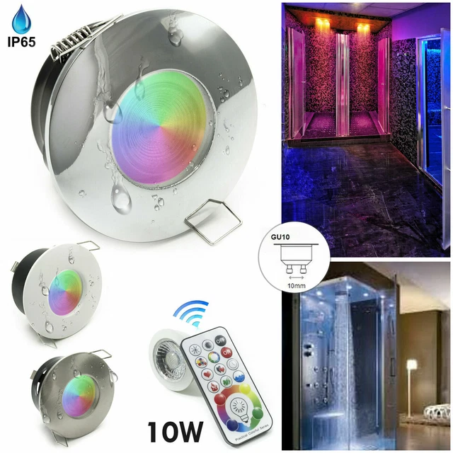 ESTERNO LUCI FARETTO da Incasso IP65 RGB LED Lampada Bagnato 11x12 CM Giardino EUR 34,44