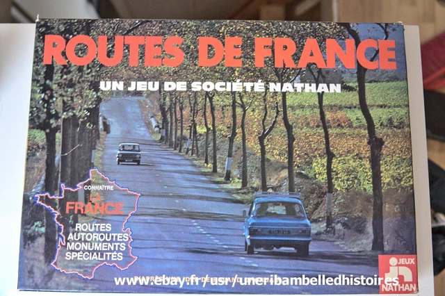 Jeu De Société Vintage Routes De France - Nathan 1970 - Complet