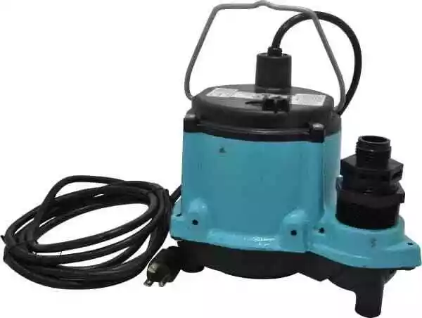 Little Giant 506271 Submersible Pump: 9 Amp Rating, 115V, Cast Iron Housing