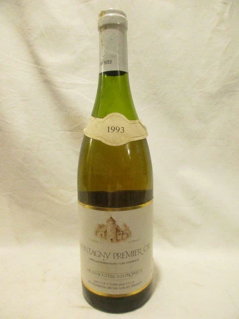 montagny coopérative de buxy premier cru (niveau bas) blanc 1993 - bourgogne