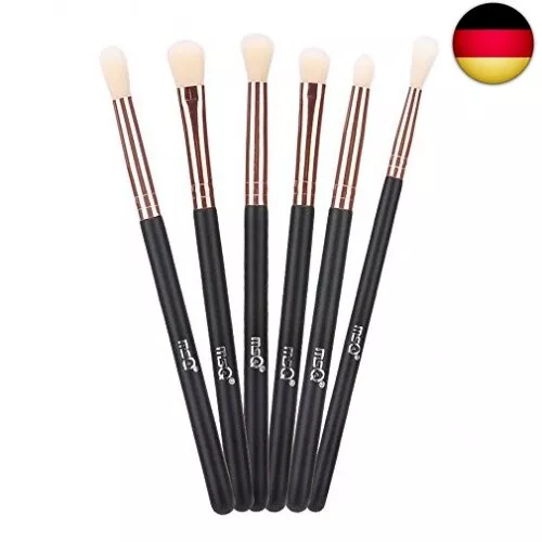 MSQ Augenpinsel Set Rose Gold 6pcs Lidschatten Set Augenbrauen Pinsel Make-up