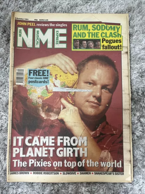 Nme 1991 Oct 5 Pixies John Peel Clash Pogues James Brown Robbie Robertson Shamen