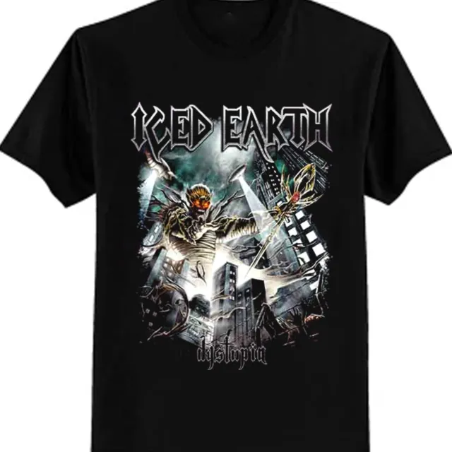 New Popular Iced Earth T Shirt Dystopia Band Gift Family Men All Size T-Shirt QN