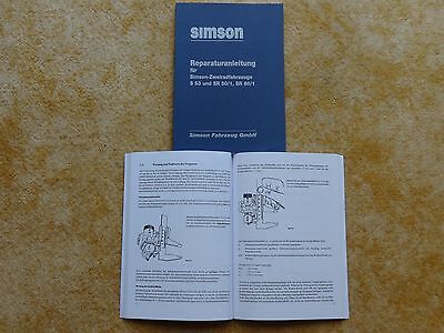 Reparaturanleitung SIMSON S 51 70 SR 50 80 IFA reperatur werkstattbuch DDR stil 