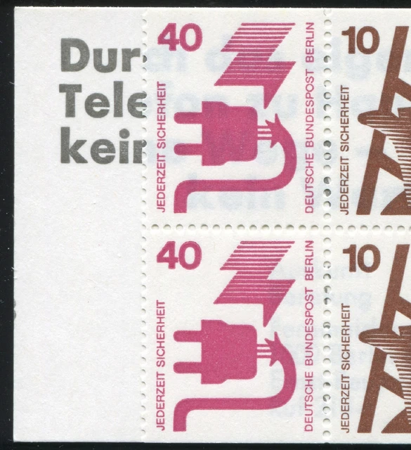 9dIa MH Unfall teilgezähnt 1974 - angeschnittene Klischeenummer auf 2. DS **
