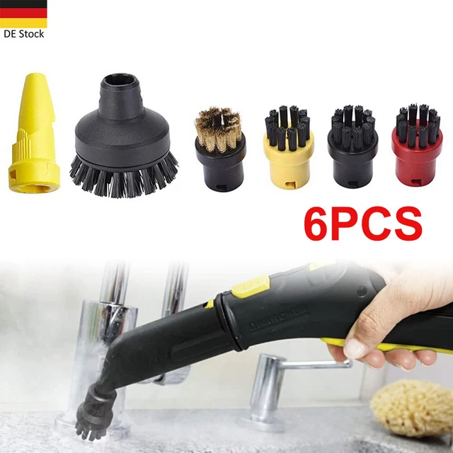 Sarini Dampfreiniger Zubehör Set - Rundbürsten & Düsen Für Karcher SC1-SC7