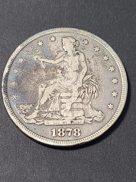 1878 S Trade Silver Dollar $1