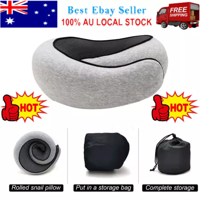Memory Foam U Shaped Travel Pillow Neck Support Soft Head Rest Plane Car Cushion