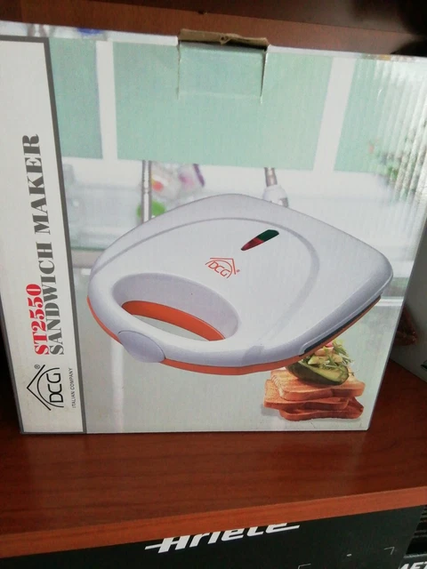 DCG Bistecchiera Elettrica Potenza 2000W con Piastre Antiaderenti