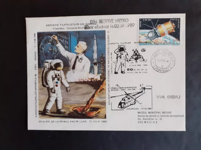 FDC -   Expozitia Filatelica Aeromfila 1989 - Sibiu