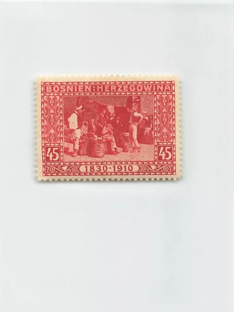 Bosnien Herzegowina Bosnia Stamp Unused Issued 1910 - 1914 Scenic View Red 45