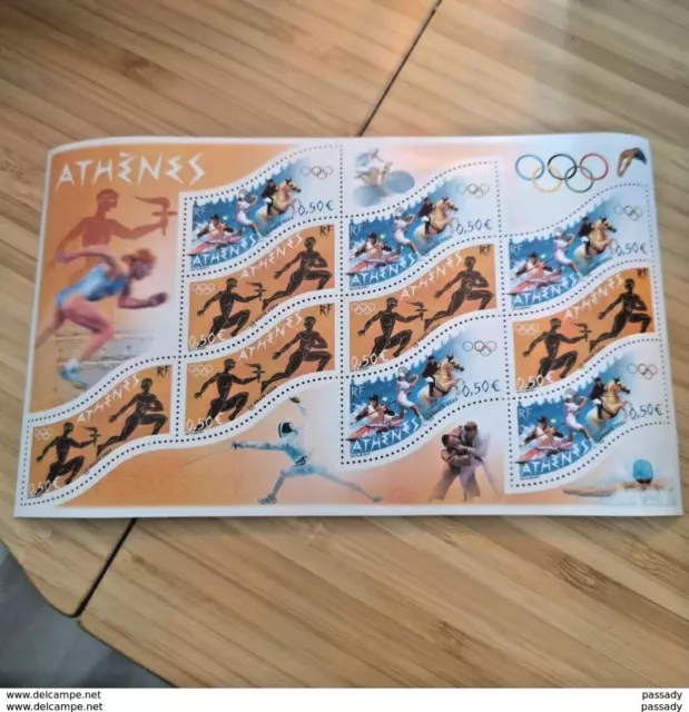 FRANCE Bloc Feuillet JEUX OLYMPIQUES J.O. ATHENES 2004 ! NEUF ! Timbre Poste