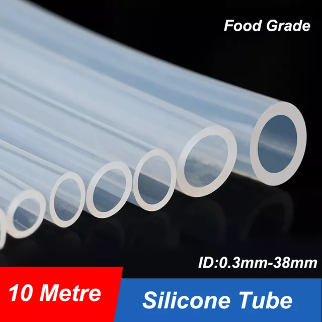 Food Grade Clear Silicone Vacuum Tube Beer Hose Pipe Soft Rubber Various Sizes E - Foto 4