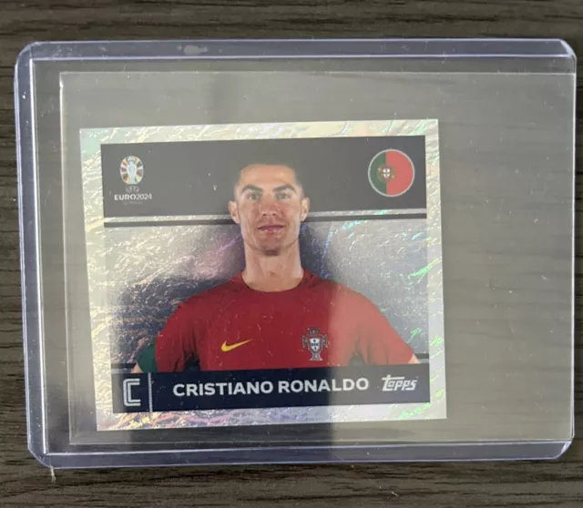 TOPPS EURO 2024 Sticker Cristiano Ronaldo Captain Mega RARE EUR 1,16