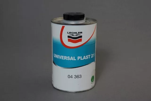 Lechler 04363 Universal Plast Plastic Primer 2:1 1L & Lechler 00163 Hardener 0.5