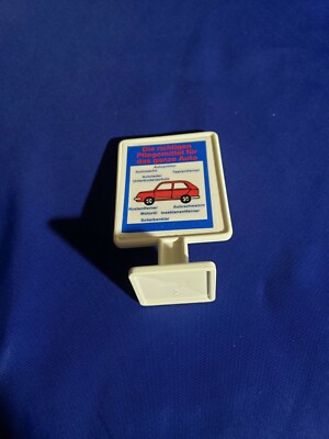 Esso PLAYMOBIL vintage station essence ESSO drapeau du set 3439 de 1981 