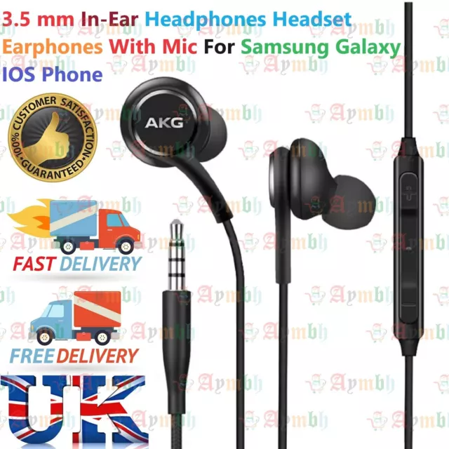 3.5 mm In-Ear Headphones Headset Earphones With Mic For Samsung Galaxy IOS Phone