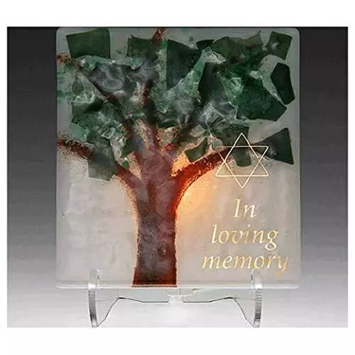 Electric Yarzheit Candle Sitting Shivah Jewish Funeral Memorial Candle Tree o...