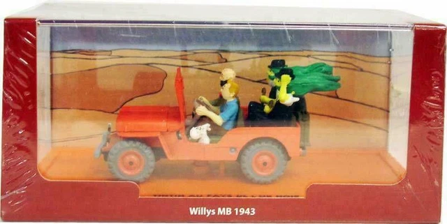 Hapax Tintin La Jeep of The Dupond to / Pays De L'Or Black 1/18