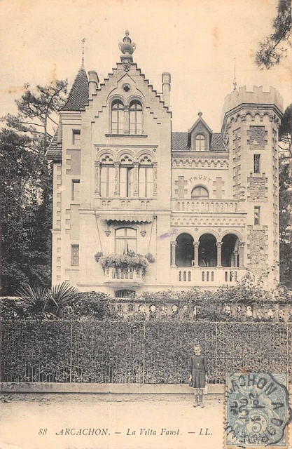 Cpa 33 Arcachon La Villa Faust