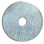 290042 Fender Washers, Zinc-Plated Steel, 1/2 x 2-In., 100-Pk. - Quantity 1