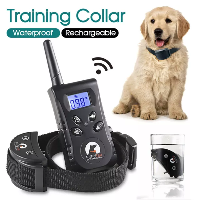 Vibration Pet Dog Training Collar 500Yard Remote PD520V Waterproof Rechargeable
