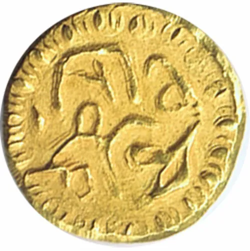 Pequeña Moneda De Oro Arabe India