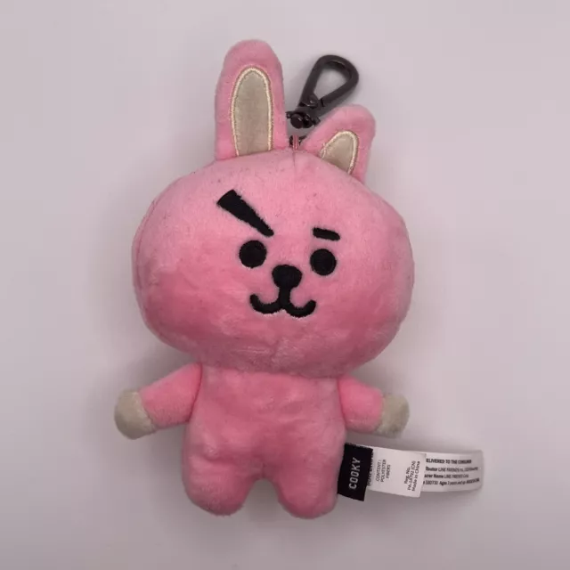 Cooky BT21 Line Friends 13cm Plush Stuffed Doll Toy with Key Ring Clip BTS