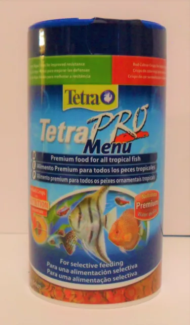 Tetra Pro Menu 64g/250ml Énergie, Couleur, Croissance Et Algues Multi Chips