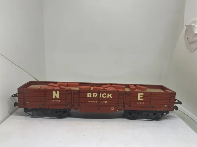 Hornby Series O Gauge Prewar No. 2 High Capacity Wagon NE Brick 163535 Red/Brown