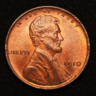 1910 Lincoln Wheat Cent, UNC+