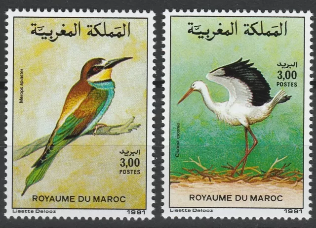 Morocco 1991 Birds 2 MNH stamps