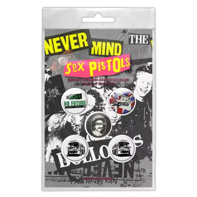 SEX PISTOLS button badge pack - official product