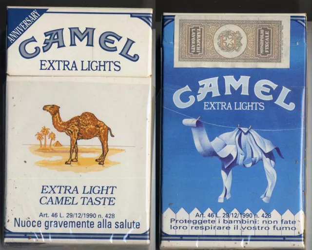CAMEL EXTRA LIGHTS  Italy empty pack ANNIVERSARY 1993 #9 Proteggete ...
