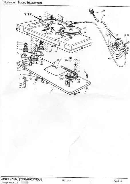 Mountfield Zahnriemen 121,9 Cm – Timing Riemen Für 2048h/2248h/2048 M Rasenmäher, Ersetzt 35065601