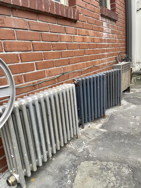 Cast Iron steam, hot water RADIATORS, Lot of 4, Park slope, Brooklyn. Cast Iron steam, hot water RADIATORS, Lot of 4, Park slope, Brooklyn.
