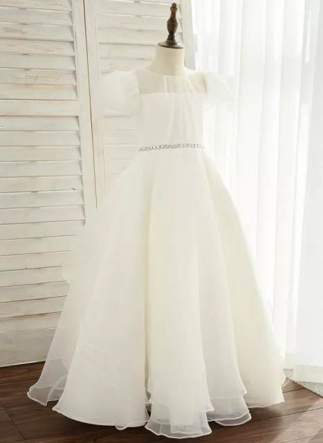 Kids flower girl dress wedding party gown first communion dress